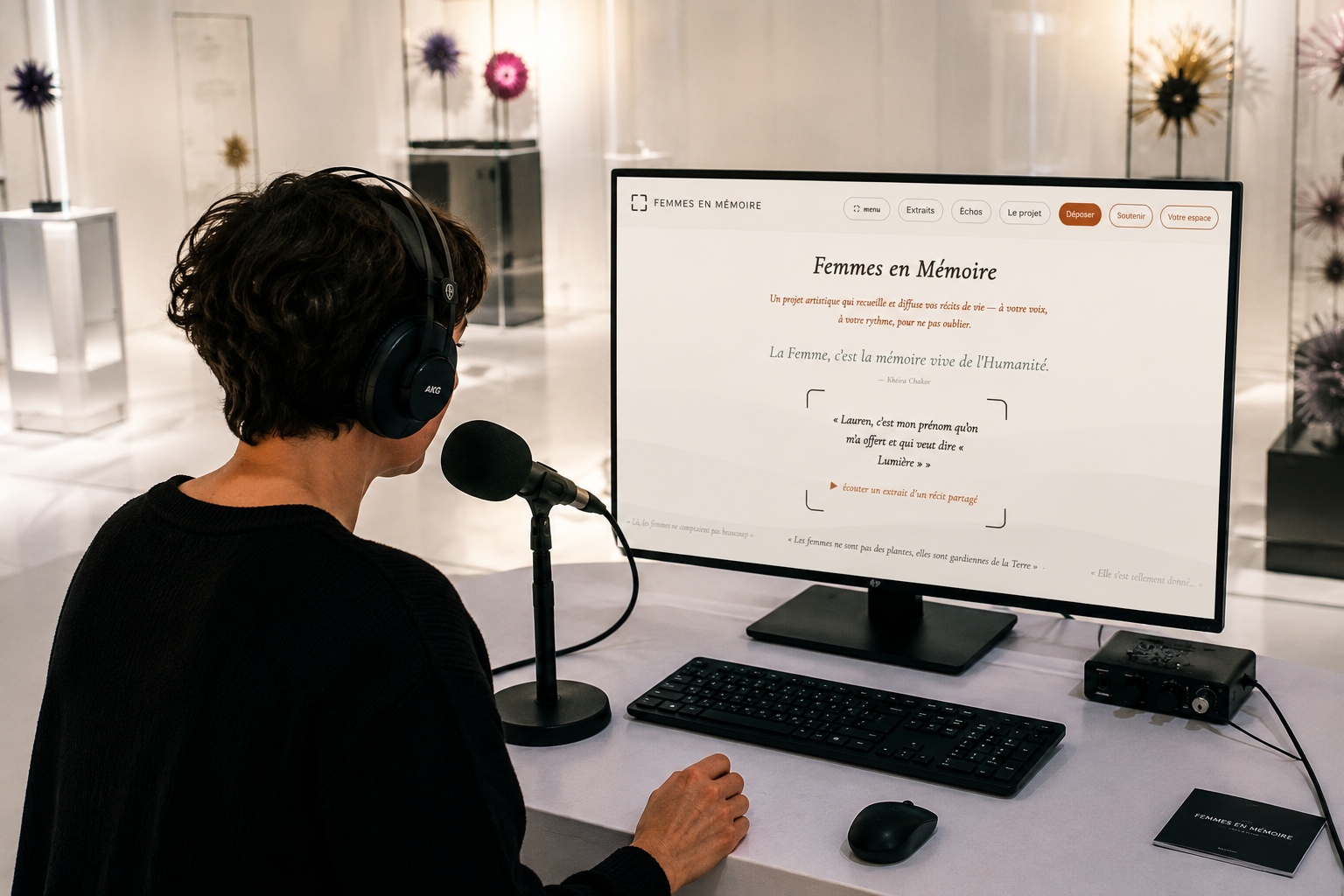 Dispositif d'écoute in situ avec micro et casque